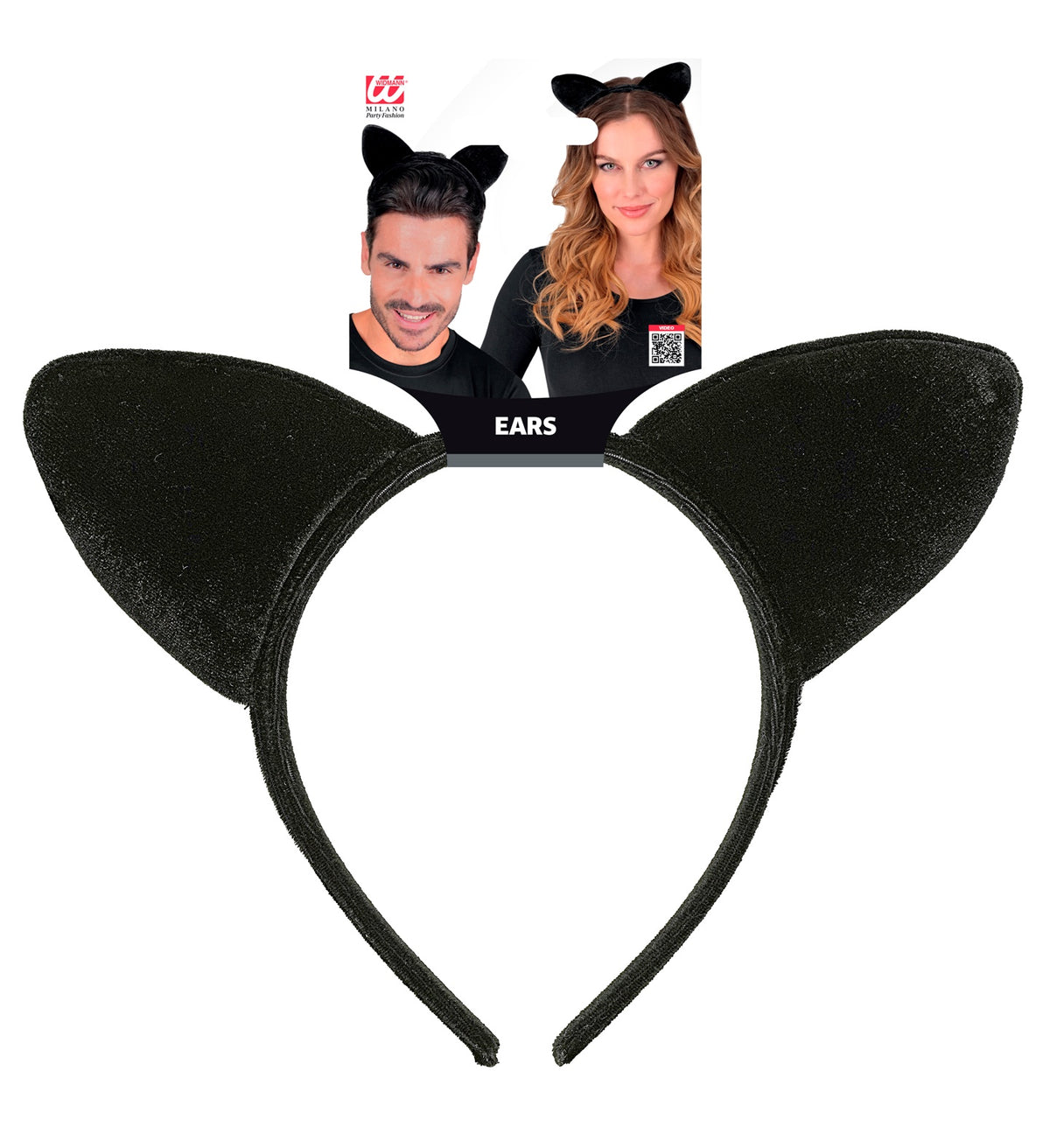 Oreilles De Chat Noir / Serre Tête De Chat En Velours / La Maison Du Déguisement