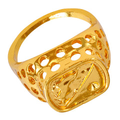 Bague Or / Bague Chevalière Doré / la Maison Du déguisement