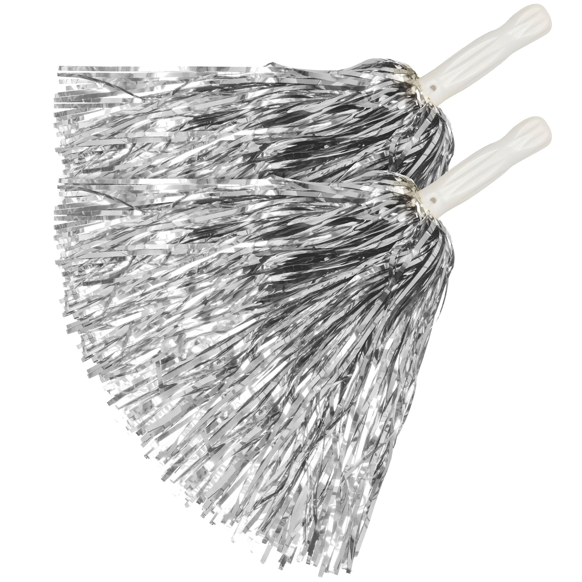 Set De 2 Pom Pom Argent / Pom Pom Argent Par 2 / la Maison du déguisement