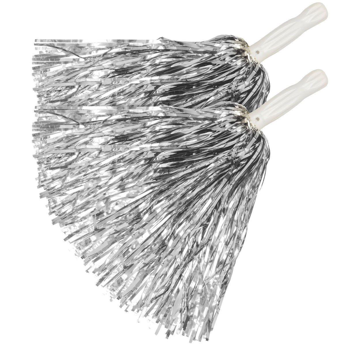 Set De 2 Pom Pom Argent / Pom Pom Argent Par 2 / la Maison du déguisement