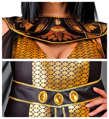 Déguisement Cléopâtre Dorée / Costume Nefertari Or / Costume Reine Egyptienne / La Maison Du Déguisement