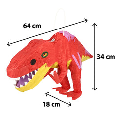 Piñata T-rex Rouge / Décoration de Fête Piñata Dino / Piñata Dinosaure Rouge / La Maison Du Déguisement