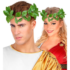 Couronne De Laurier vert / Couronne Feuilles de Lauriers Verts / La Maison Du déguisement