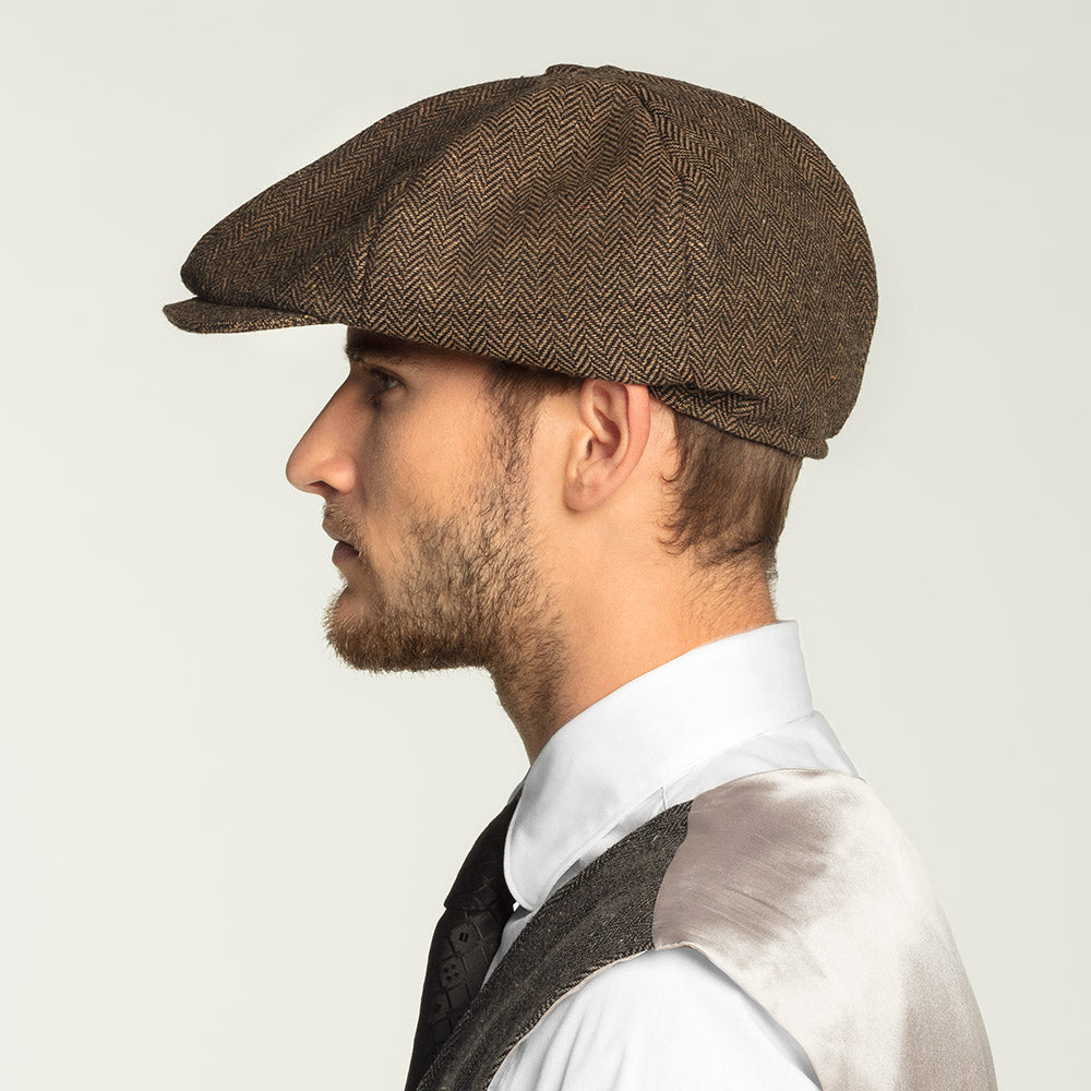 Béret Année 1900 / Casquette Birmingham Marron / La Maison Du Déguisement