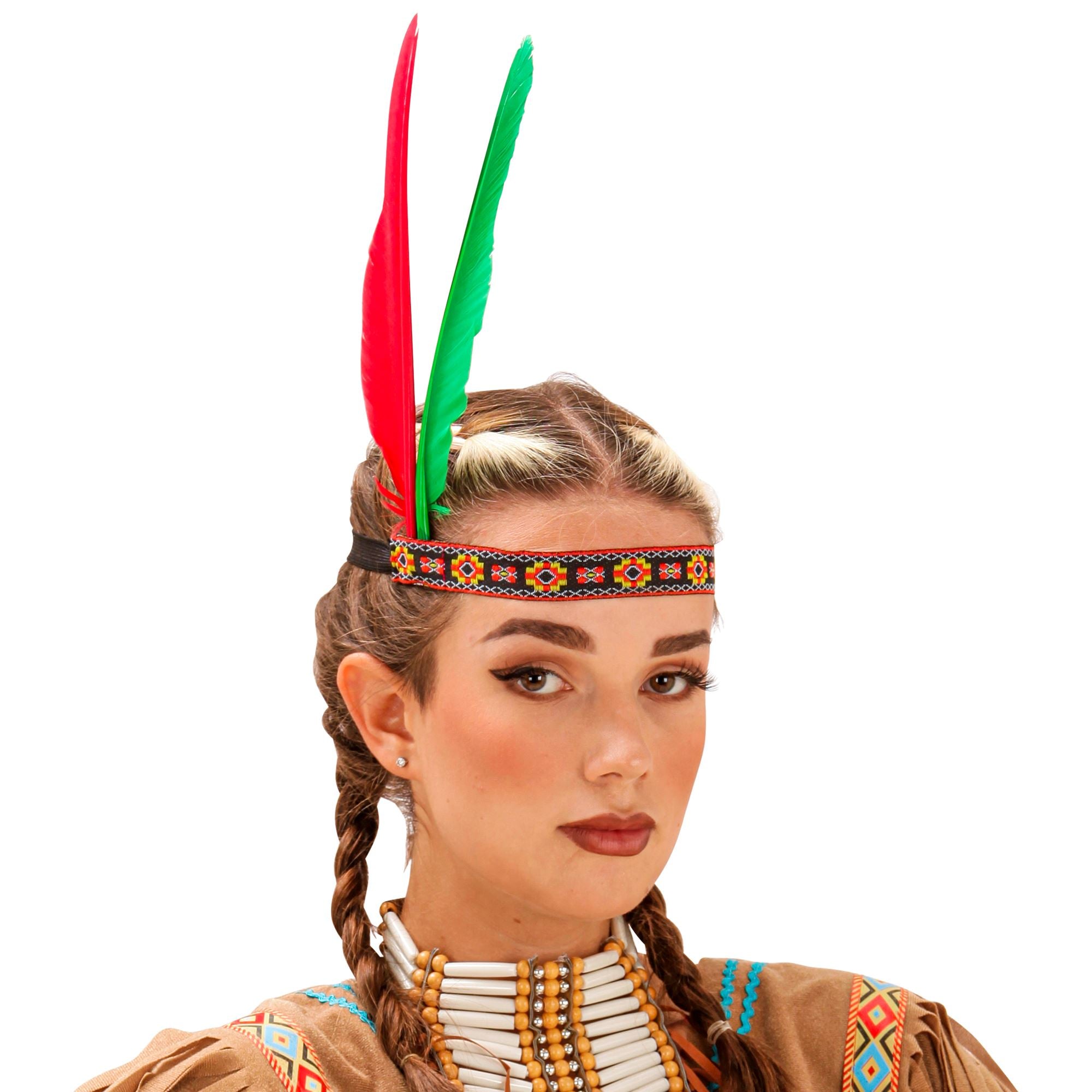 Bandeau Indien à plumes / Serre tête Cheyenne à plumes / La Maison Du déguisement
