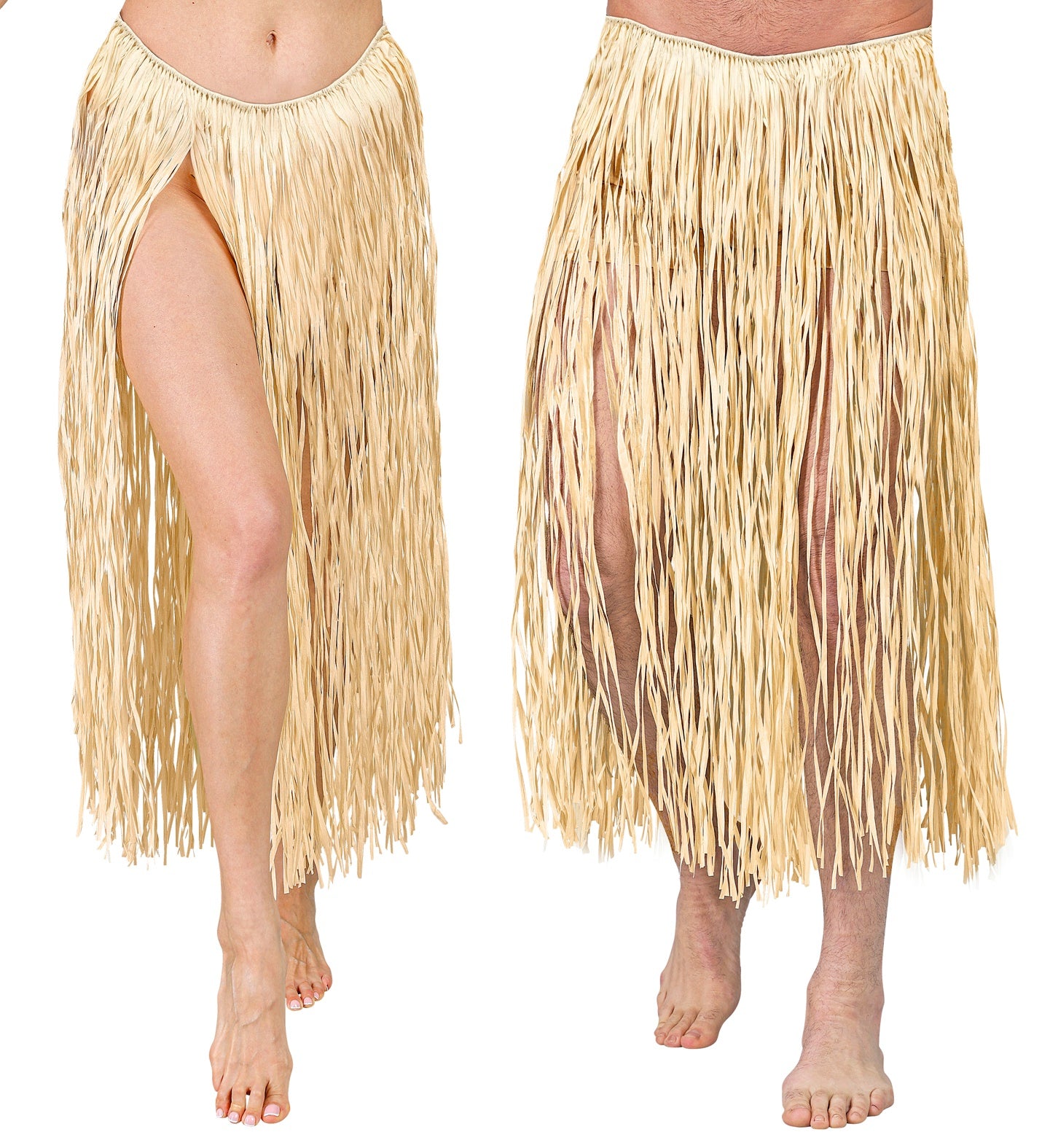 Jupe Hawaïenne en raphia naturel / Jupe Hawaï en raphia / la Maison Du déguisement