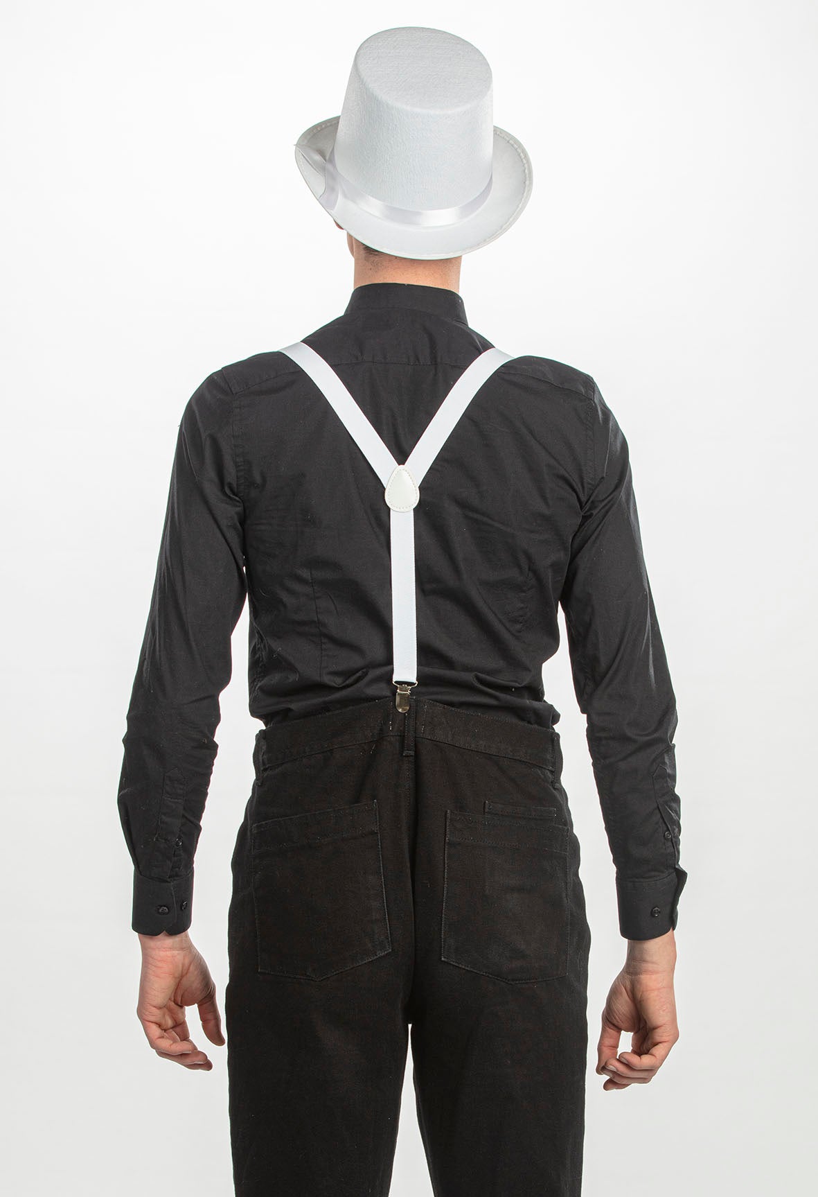 Chapeau Haut De Forme Blanc / Chapeau Rocambole Blanc / La Maison Du Déguisement