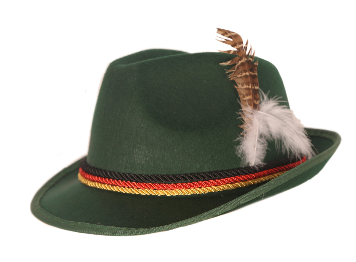 Chapeau Bavarois avec plumes / Chapeau Tyrolienne avec plumes / La Maison Du DéguisementC