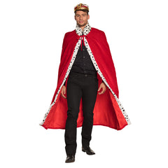 Cape De Roi En Velours Rouge / Manteau Royal Rouge / La Maison Du Déguisement