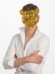 Masque VIP Dorée / Masque Lion Or / La Maison Du déguisement