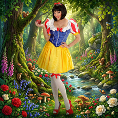 Déguisement Princesse Des Contes De Fée Adulte / Costume Blanche Neige sexy / La Maison Du Déguisement