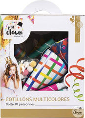 Assortiment de Cotillons Multicolores pour 10 Personnes | Cotillons pour carnaval | La Maison du Deguisement