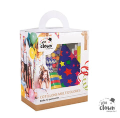 Assortiment de Cotillons Multicolores pour 10 Personnes | Cotillons pour carnaval | La Maison du Deguisement