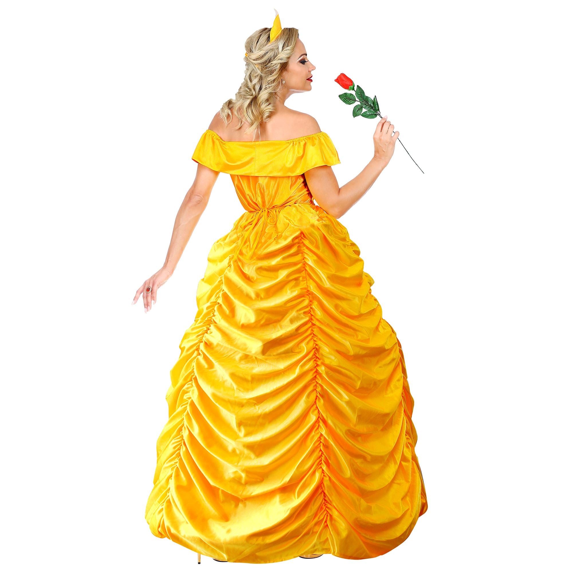Déguisement Princesse Belle / Costume Reine De Beauty jaune / La Maison Du Déguisement
