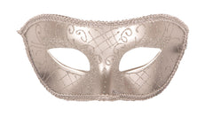 Loup Vénitien en Paillettes  Argent / Masque Venise Argent / La Maison Du Déguisement