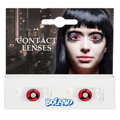 Lentilles fantaisie Manga Sharingan Itachi / Paire lentilles 3 mois Mangekyou / La Maison Du Déguisement
