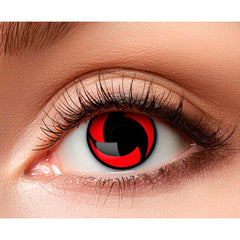 Lentilles fantaisie Manga Sharingan Itachi / Paire lentilles 3 mois Mangekyou / La Maison Du Déguisement