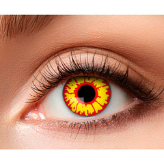 Lentilles fantaisie journalière Orc / Paire lentilles de semaine Orc / La Maison Du Déguisement