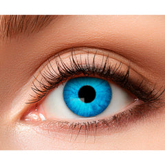 Lentilles fantaisie Bleu Roi de Glacé / Lentilles Semaine Roi de glace Bleu / La Maison Du Déguisement
