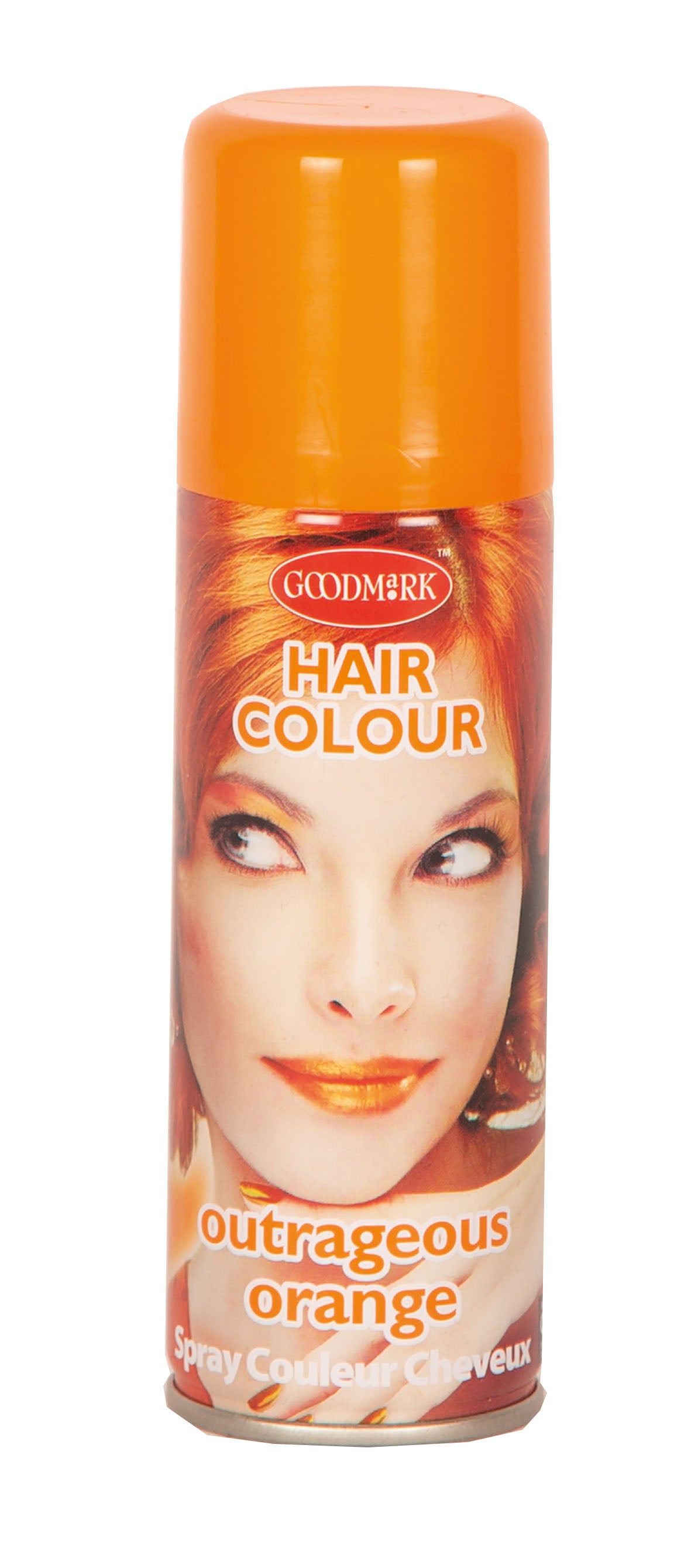 Bombe cheveux Couleur Fluo Orange / Laque cheveux Orange Néon / Spray Laque Cheveux Orange Fluo / La Maison Du Déguisement