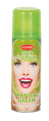Bombe cheveux Couleur Fluo Vert / Laque cheveux Vert Néon / Spray Laque Cheveux Vert Fluo / La Maison Du Déguisement