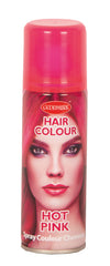 Bombe cheveux Couleur Fluo Rose / Laque cheveux Rose Néon / Spray Laque Cheveux Rose Fluo / La Maison Du Déguisement