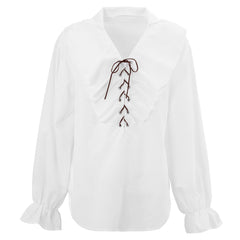 Déguisement Chemise Pirate Blanc / Costume Chemise Renaissance Blanc / Chemise Pirate Corsaire / La maison Du déguisement