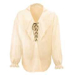 Déguisement Chemise Pirate Beige Homme / Costume Chemise Renaissance Beige Homme / Chemise Pirate Corsaire / La maison Du déguisement