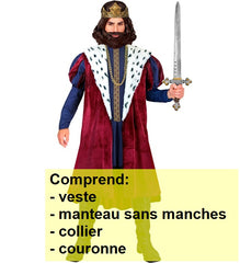 Déguisement De Roi Adulte / Costume Roi Médiéval Homme / Costume Roi Moyen âge BM / La Maison Du Déguisement
