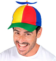 Casquette Hélice multicolore / Casquette Hélicoptère multicolore / La Maison Du Déguisement