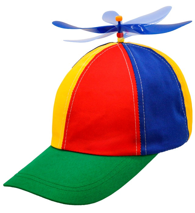 Casquette Hélice multicolore / Casquette Hélicoptère multicolore / La Maison Du Déguisement