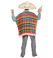 Déguisement Poncho Mexicain Multi Couleurs / Costume Poncho Mexican Arc en Ciel / La Maison du Déguisement