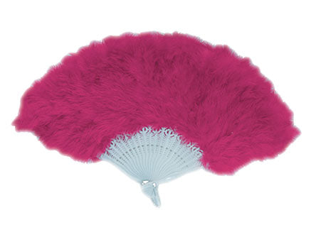 Eventail Plumes Rose / Eventail plumes fuchsia / La Maison Du Déguisement