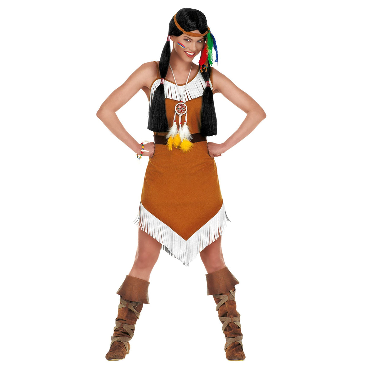 Déguisement Robe Indienne Comanche Adulte / Costume Indienne Pocahontas Femme / La Maison Du Déguisement