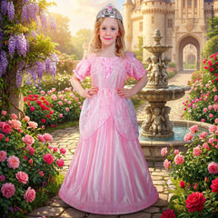 Déguisement Princesse Rose Enfant / Costume Princesse Rose Enfant / La Maison Du Déguisement