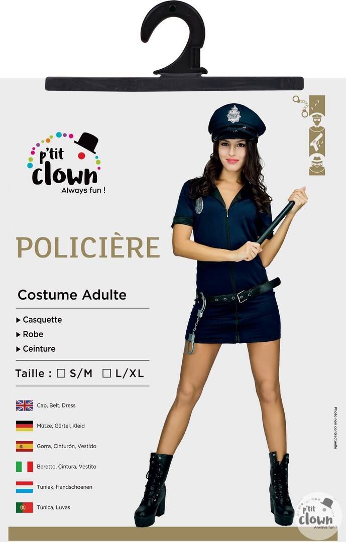 Déguisement Policière Femme / Costume Robe Policière / La Maison du Déguisement