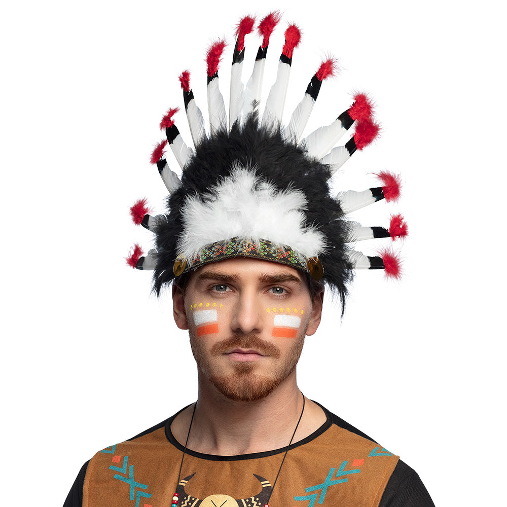 Coiffe Mohawk | Accessoire de Déguisement Indien | La Maison du Déguisement