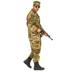Location Déguisement Militaire Soldat Adulte / Location Costume Militaire Camouflage Luxe / La Maison Du Déguisement