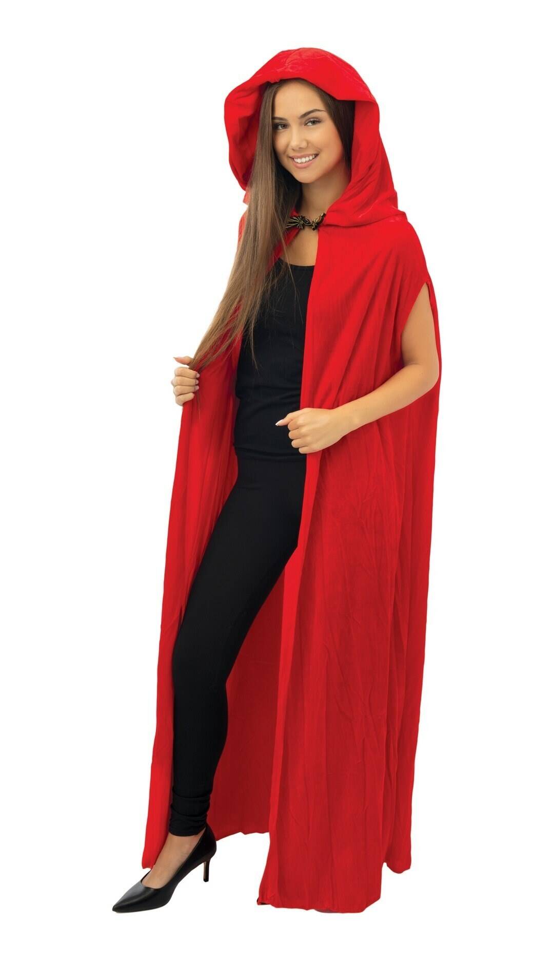 Cape Velours Avec Capuche Rouge / La maison Du Déguisement