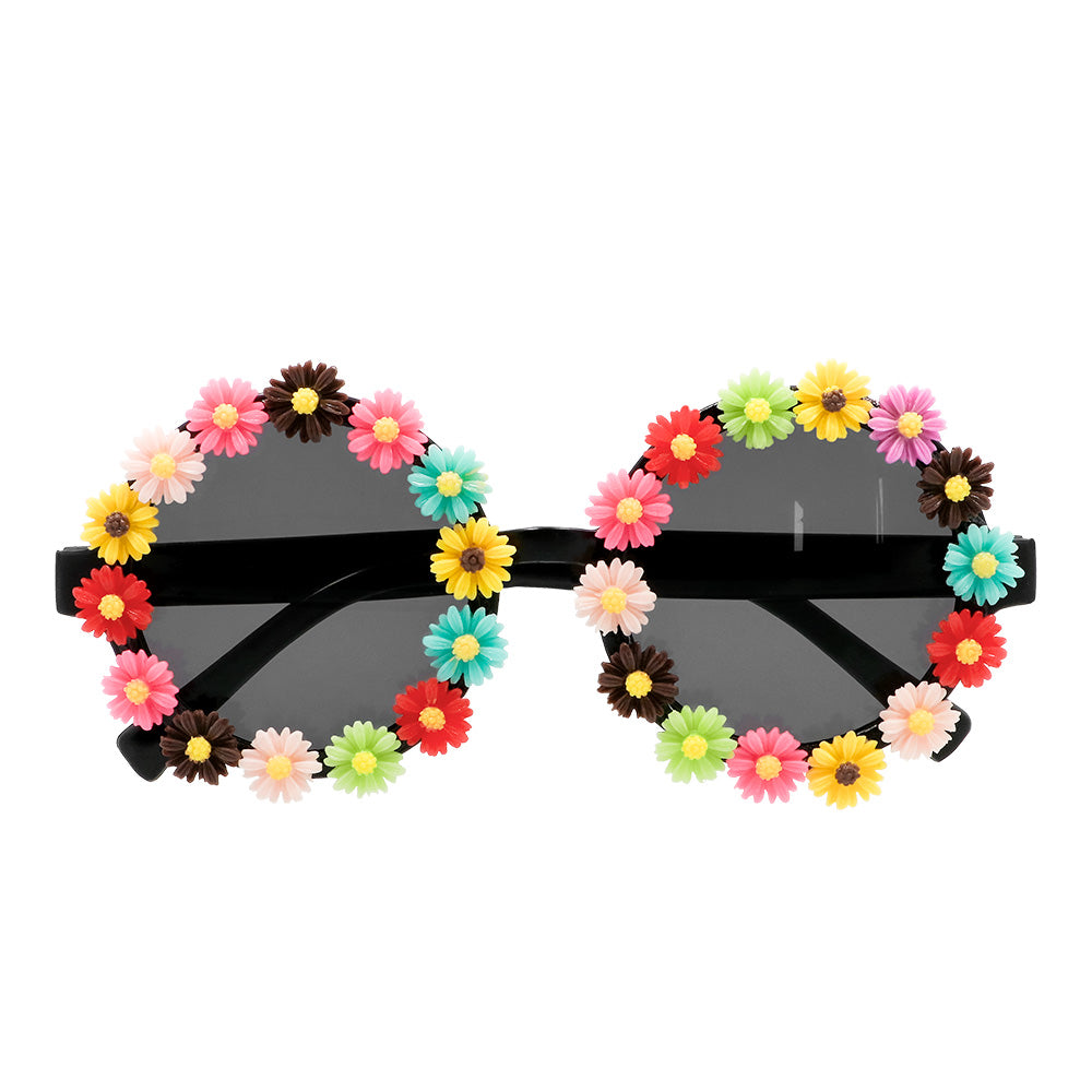 Lunettes Fleurs party Celeste /  Lunettes Hippie Celeste fleurs / La Maison du Déguisement