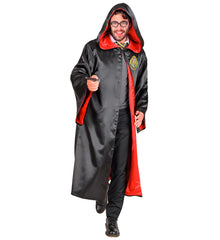 Déguisement Cape Apprenti Magicien / Costume Cape Sorcier / Cape Harry Potter Noir et Rouge / La Maison Du Déguisement