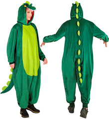 Déguisement Pyjama Kigurumi Dinosaure Adulte / Costume Combinaison Dragon en Peluche / Costume Crocodile Vert / La Maison Du Déguisement