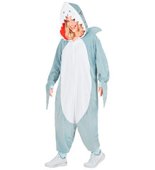 Déguisement Pyjama Kigurumi Requin Adulte / Costume Combinaison en Peluche Requin Poisson Homme / Costume Requin Femme / La Maison Du Déguisement