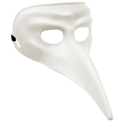 Loup Vénitien Blanc / Masque Grand bec blanc / La Maison Du Déguisement
