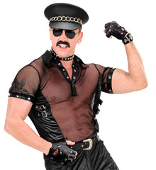 Gants Mitaines de Biker / Gants Punk Noirs / 2 gants de rockeur / La Maison du Déguisement