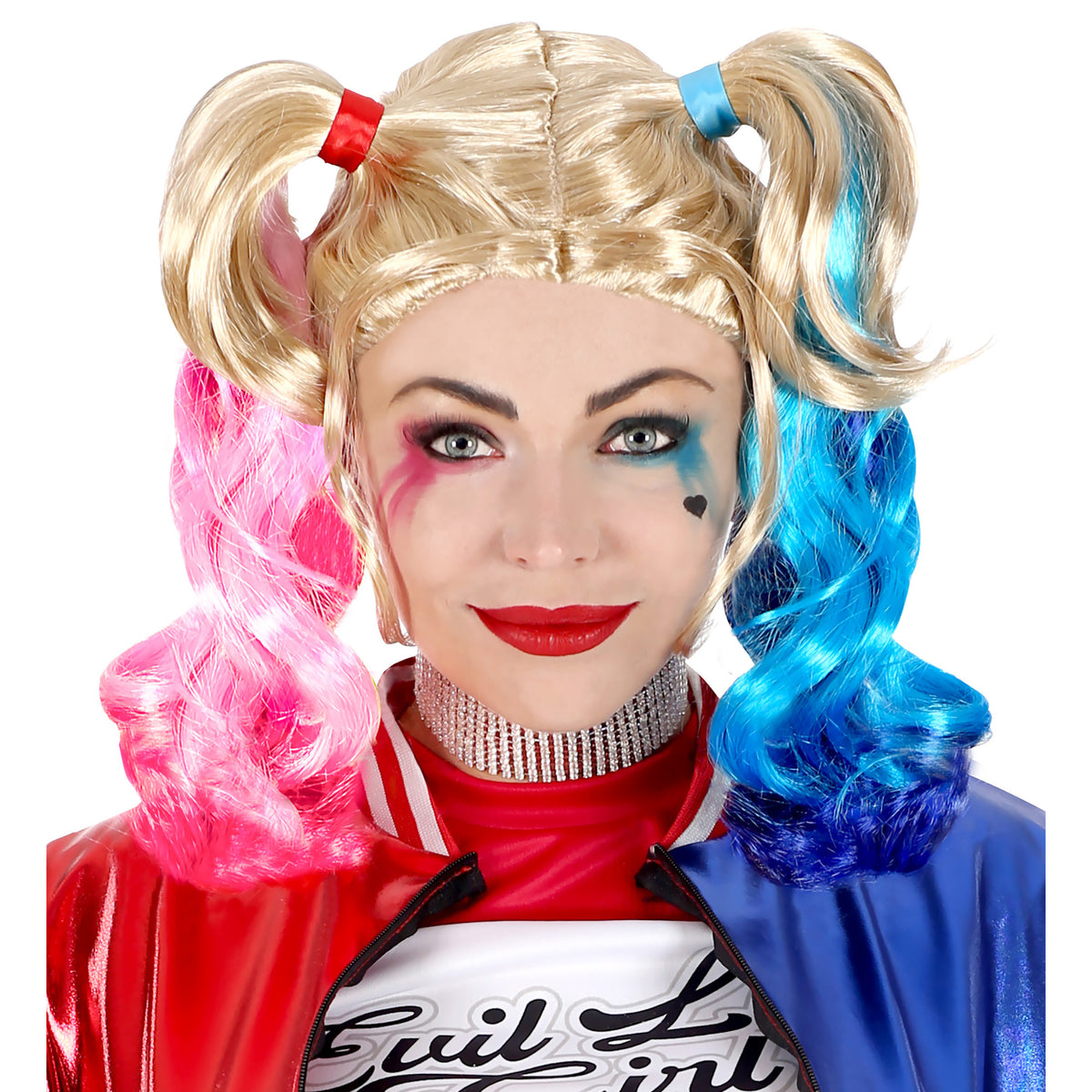 Perruque Harley quinn Suicide Squad BM / Perruque Meanvillain / Perruque Harley quinn Bleue et Rose / La Maison Du Déguisement