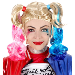 Perruque Harley quinn Suicide Squad BM / Perruque Meanvillain / Perruque Harley quinn Bleue et Rose / La Maison Du Déguisement
