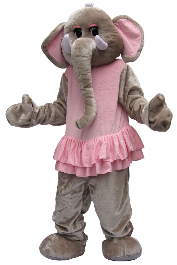 Location Déguisement Mascotte Eléphant en peluche / Location Costume Mascotte Peluche Eléphant / La Maison Du Déguisement