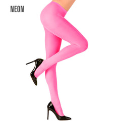 Collant Opaque Rose Fluo / Collant Rose Fluo Extensible 40 Deniers / La Maison Du Déguisement