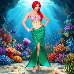 Déguisement de Sirène Adulte / Costume Sirène Luxe / Costume Mermaid Femme / La Maison Du Déguisement